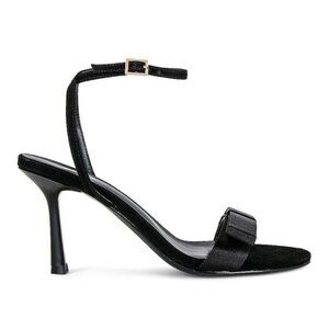 LPA The Bow High Heels in Black 7.5 with box Womens Satin Formal Shoes